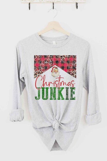 CHRISTMAS JUNKIE LONG SLEEVE TEE