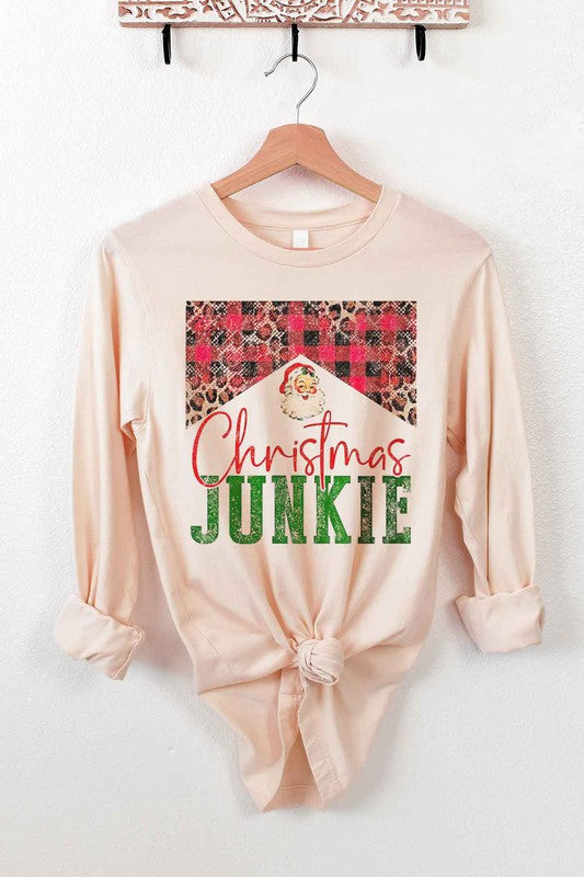 CHRISTMAS JUNKIE LONG SLEEVE TEE