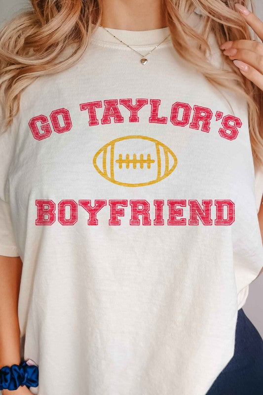 GO TAYLORS BOYFRIEND FOOTBALL GRAPHIC TEE