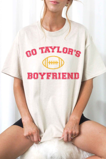 GO TAYLORS BOYFRIEND FOOTBALL GRAPHIC TEE