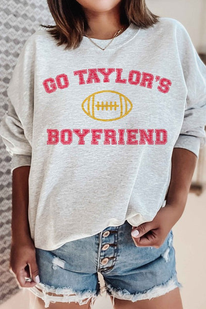 PLUS SIZE TAYLORS BOYFRIEND GRAPHIC SWEATSHIRT