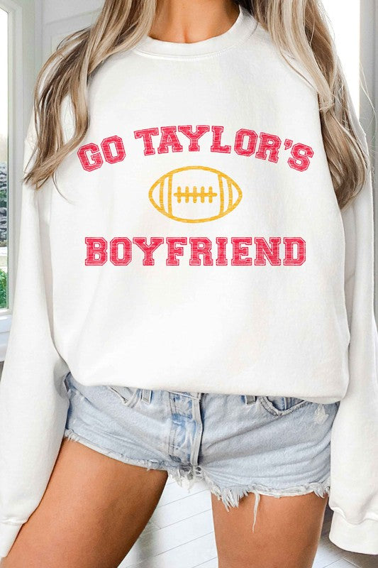 PLUS SIZE TAYLORS BOYFRIEND GRAPHIC SWEATSHIRT