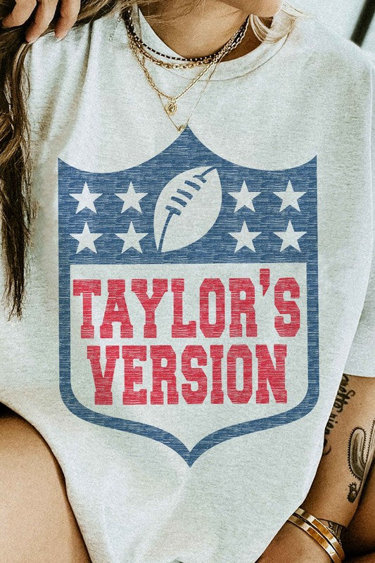 TAYLORS VERSION FOOTBALL GRAPHIC TEE