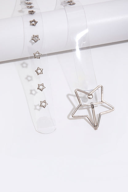 Adjustable PVC Star Shape Buckle Belt