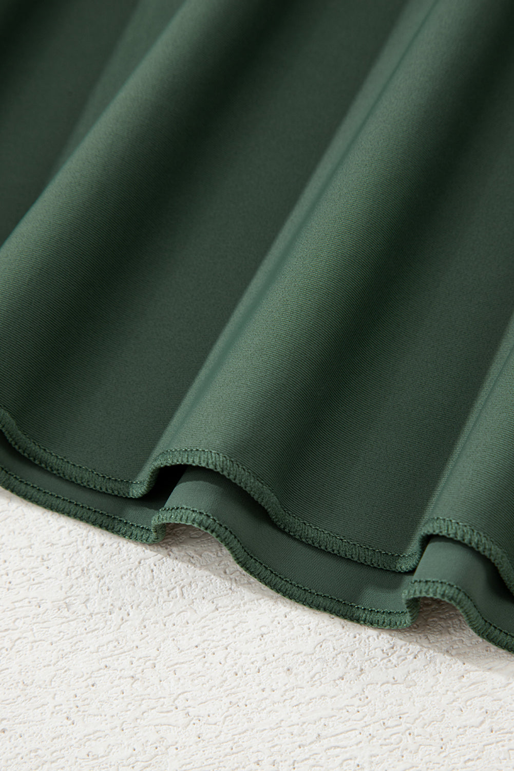 Mist Green Side Tied Waist Square Neck Adjustable Straps A-line One Piece Swim Dress