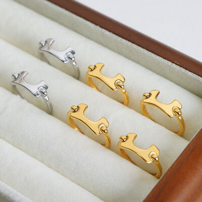 18K Gold-Plated Irregular Open Ring