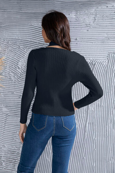 Halter Neck Long Sleeve Sweater