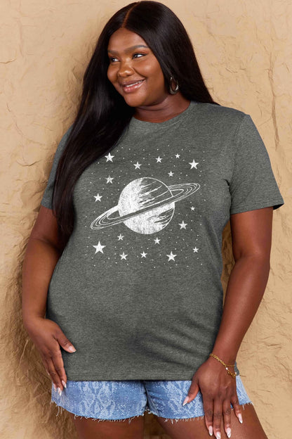 Simply Love Full Size Planet Graphic Cotton T-Shirt