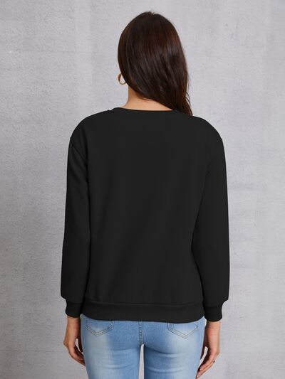 FEELING LUCKY Round Neck Sweatshirt