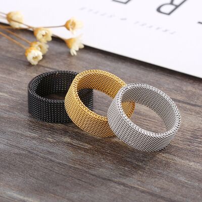 Weave Stainless Steel Ring