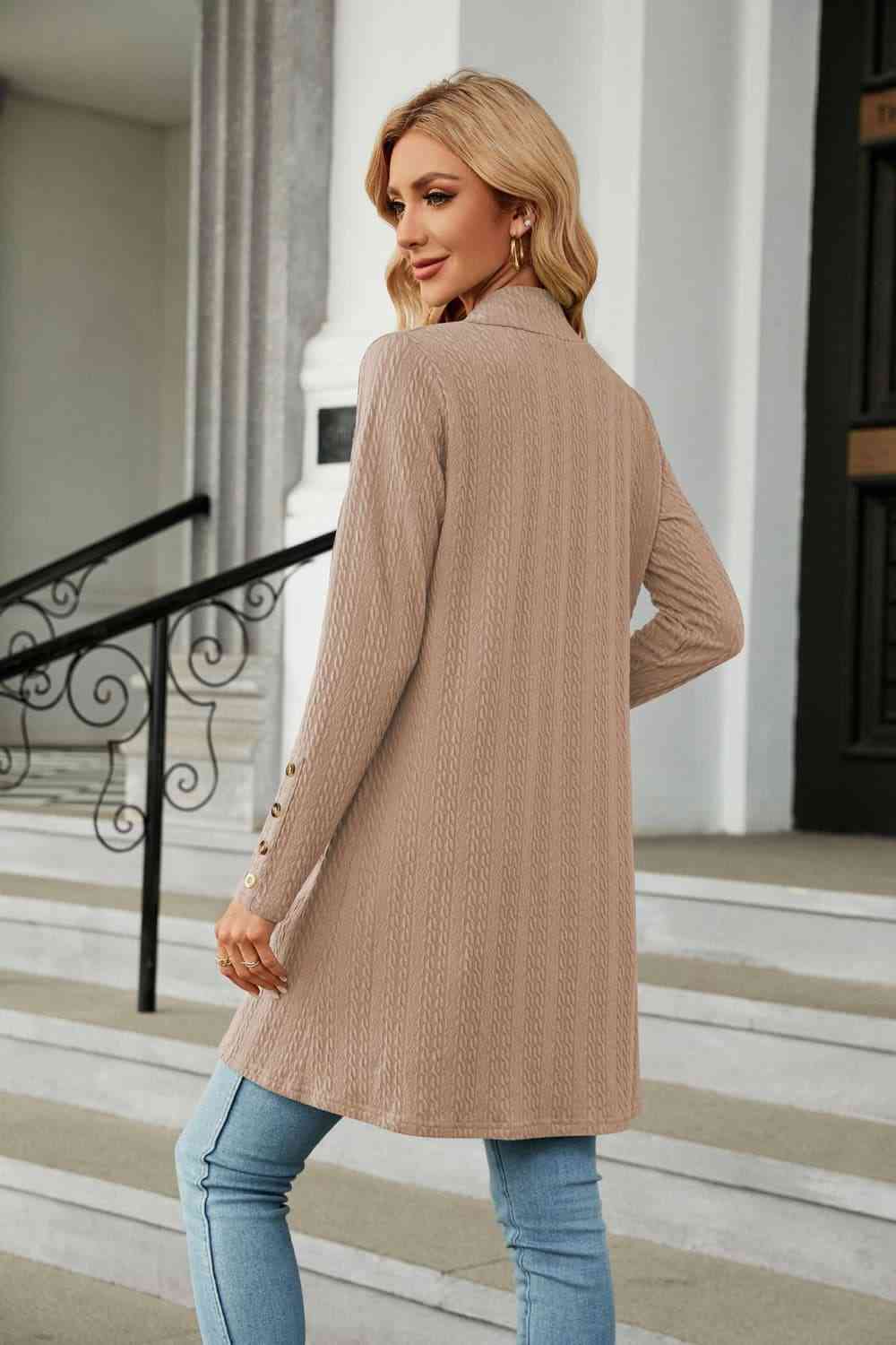 Long Sleeve Open Front Cardigan