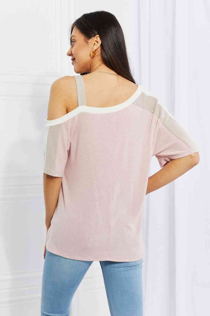 Andree by Unit Full Size Something Simple Cold Shoulder Tee