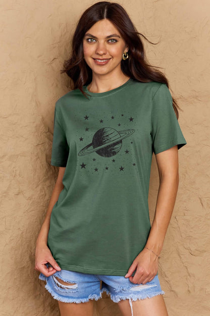 Simply Love Full Size Planet Graphic Cotton T-Shirt