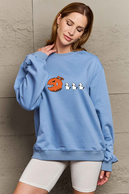 Simply Love Full Size Graphic Dropped Shoulder Sweatshirt