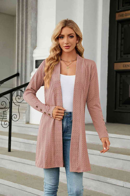 Long Sleeve Open Front Cardigan