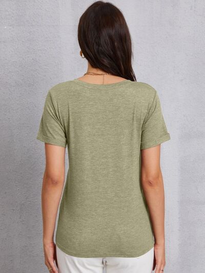 V-Neck Short Sleeve T-Shirt