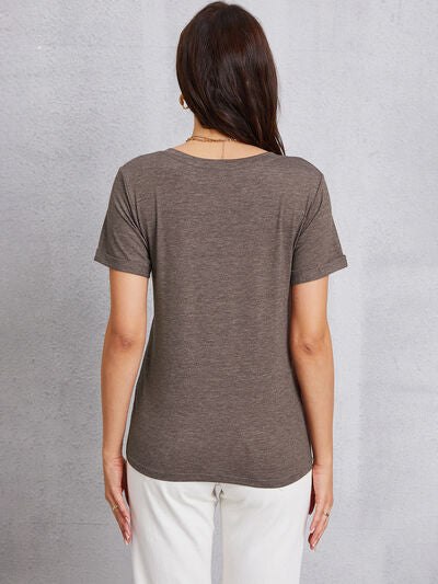 V-Neck Short Sleeve T-Shirt