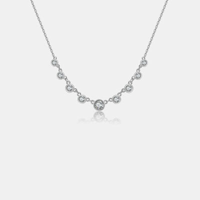 Inlaid Zircon 925 Sterling Silver Necklace