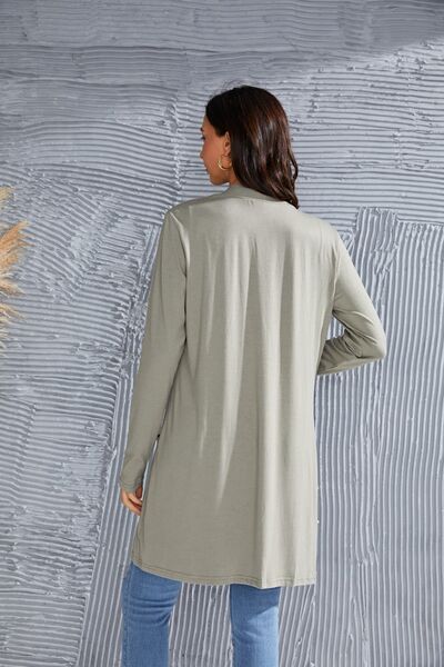 Open Front Long Sleeve Cardigan