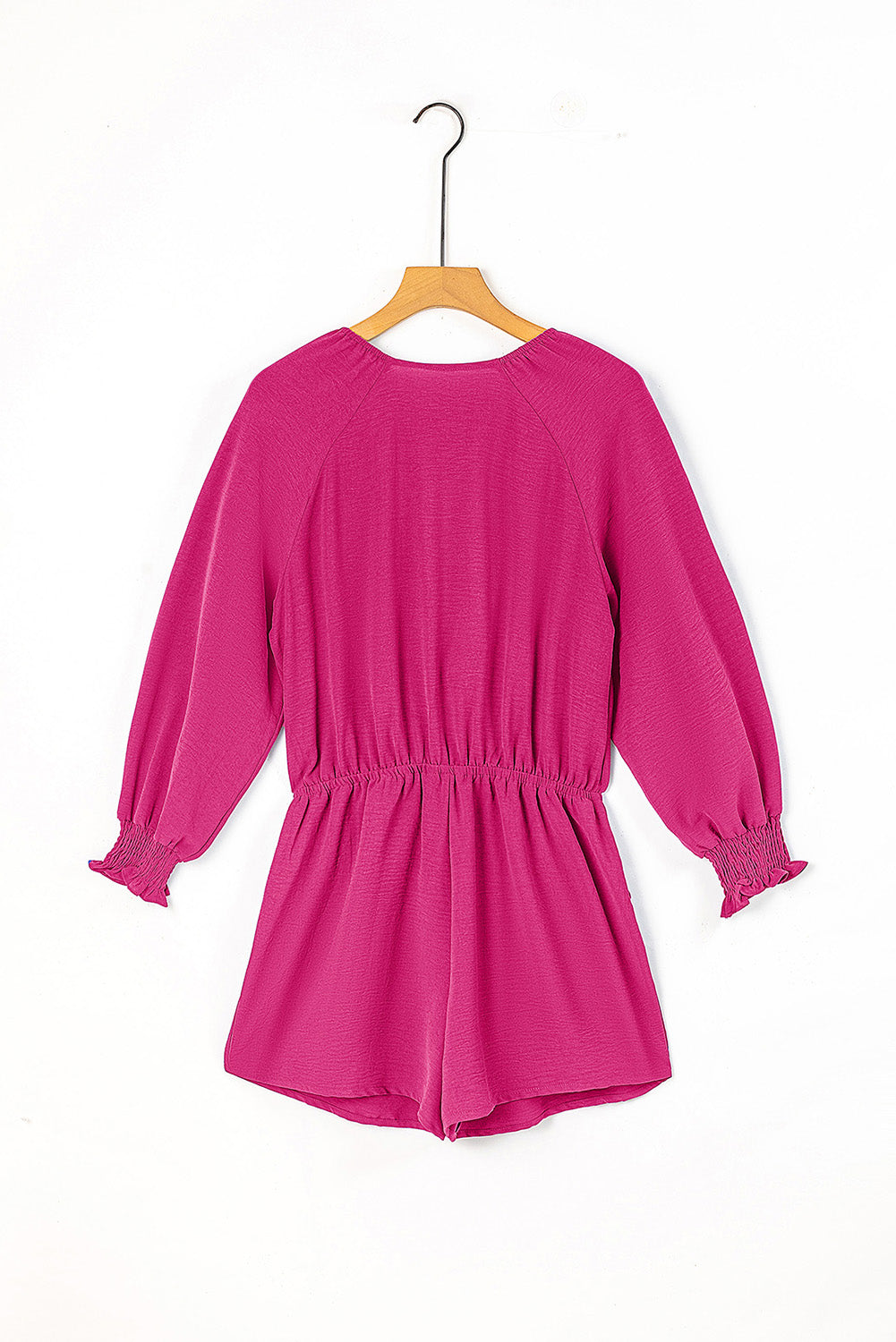 Tied Flounce Sleeve Plunge Romper