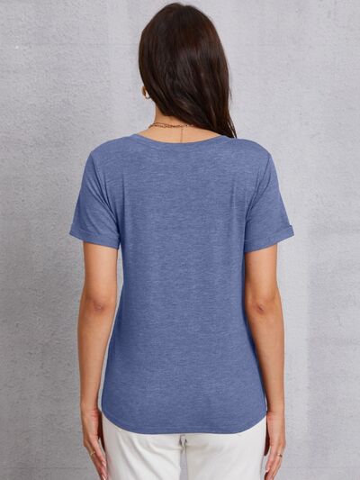 V-Neck Short Sleeve T-Shirt