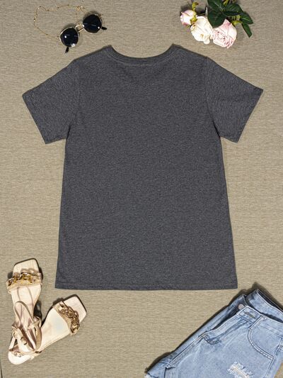 Round Neck Short Sleeve T-Shirt