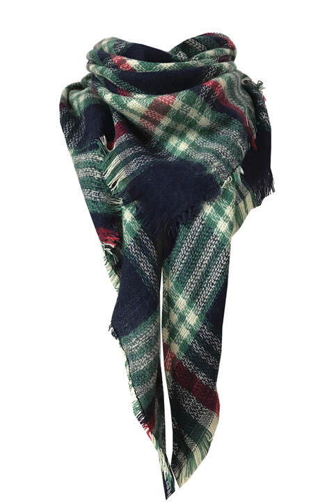 Faux Cashmere Plaid Scarf