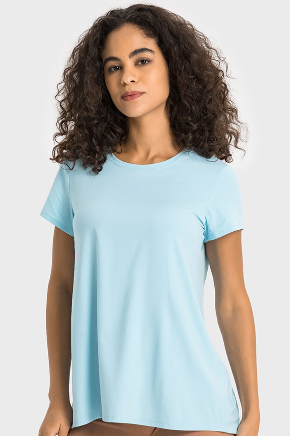 Tie Back Short Sleeve Sports Tee