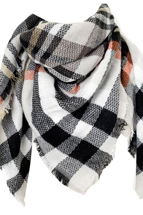 Faux Cashmere Plaid Scarf