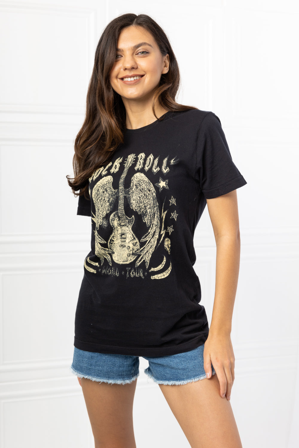 mineB Full Size Rock & Roll Graphic Tee