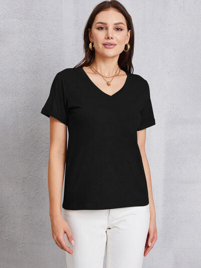 V-Neck Short Sleeve T-Shirt