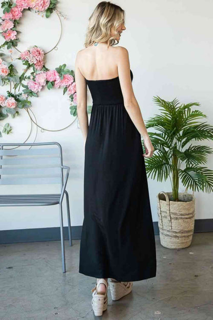 Heimish Full Size Strapless Maxi Dress