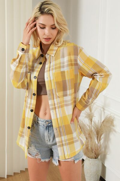 Plaid Button Up Long Sleeve Shirt