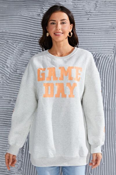 GAME DAY Long Sleeve Round Neck Sweatshirt